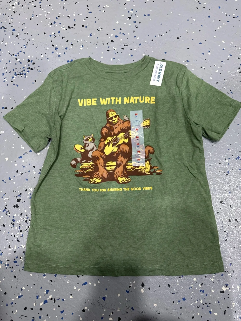 NWT Old navy boys size 8 Sasquatch tee